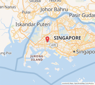 Map of Jurong Town, West Region