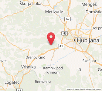 Map of Brezovica pri Ljubljani, Brezovica