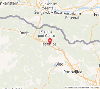 Map of Jesenice, Jesenice