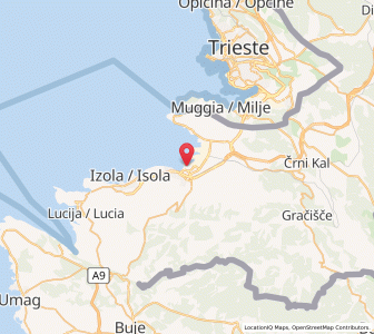 Map of Koper, Koper-Capodistria