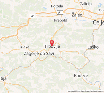 Map of Trbovlje, Trbovlje