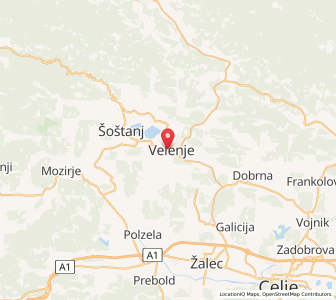 Map of Velenje, Velenje