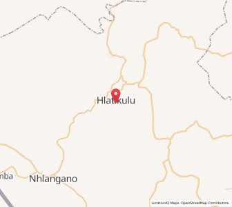 Map of Hlathikhulu, Shiselweni