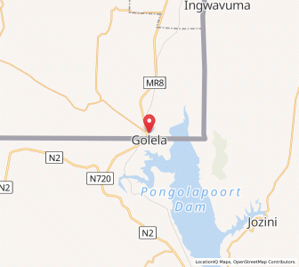 Map of Lavumisa, Shiselweni