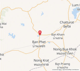 Map of Bamnet Narong, Chaiyaphum