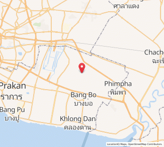 Map of Ban Khlong Bang Sao Thong, Samut Prakan