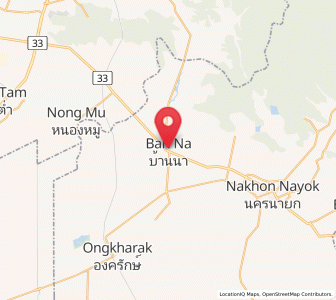 Map of Ban Na, Nakhon Nayok