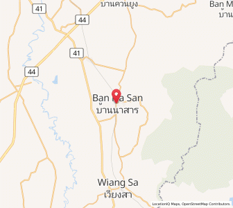 Map of Ban Na San, Surat Thani