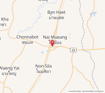 Map of Ban Phai, Khon Kaen