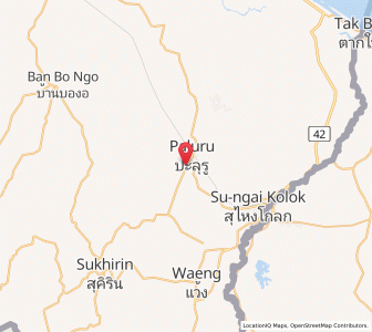 Map of Ban Su-ngai Pa Di, Narathiwat