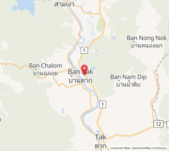 Map of Ban Tak, Tak