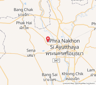 Map of Bang Ban, Phra Nakhon Si Ayutthaya