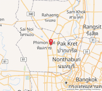 Map of Bang Bua Thong, Nonthaburi