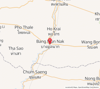 Map of Bang Mun Nak, Phichit