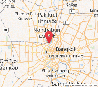 Map of Bang Phlat, Bangkok