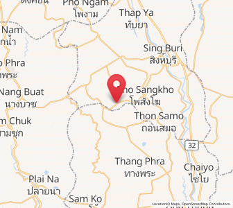 Map of Bang Rachan, Sing Buri