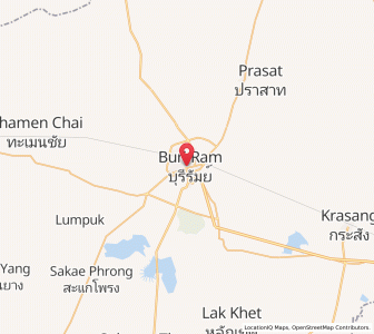 Map of Buri Ram, Buriram