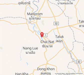 Map of Chai Nat, Chai Nat