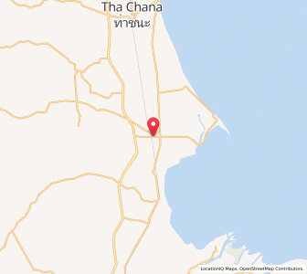 Map of Chaiya, Surat Thani