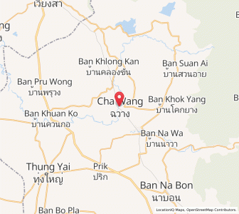 Map of Chawang, Nakhon Si Thammarat