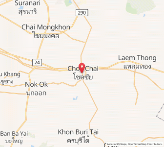Map of Chok Chai, Nakhon Ratchasima