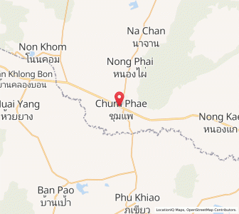 Map of Chum Phae, Khon Kaen