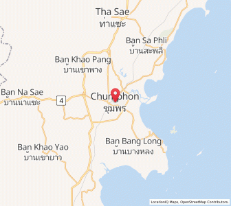 Map of Chumphon, Chumphon