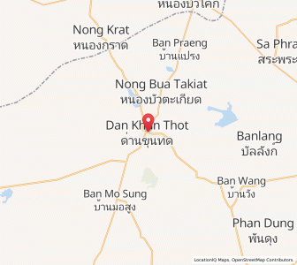 Map of Dan Khun Thot, Nakhon Ratchasima