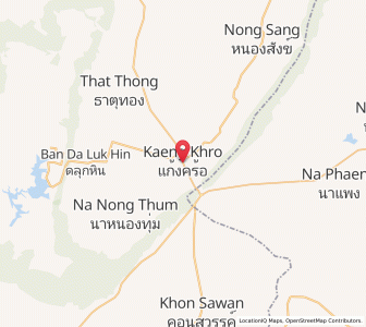 Map of Kaeng Khro, Chaiyaphum