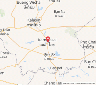 Map of Kamalasai, Kalasin