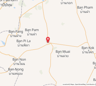 Map of Kaset Wisai, Roi Et