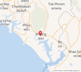 Map of Khlung, Chanthaburi