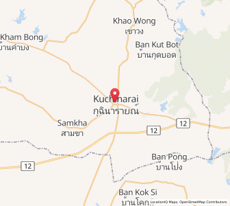 Map of Kuchinarai, Kalasin
