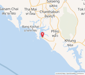 Map of Laem Sing, Chanthaburi