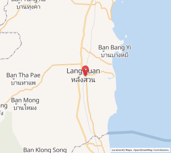 Map of Lang Suan, Chumphon