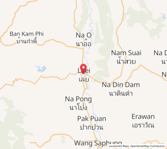 Map of Loei, Loei
