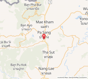 Map of Mae Chan, Chiang Rai