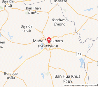 Map of Maha Sarakham, Maha Sarakham