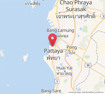 Map of Na Kluea, Chon Buri