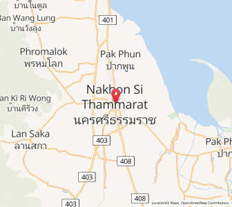 Map of Nakhon Si Thammarat, Nakhon Si Thammarat