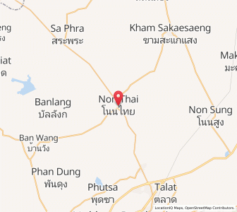 Map of Non Thai, Nakhon Ratchasima