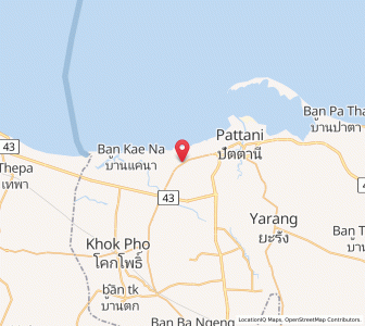 Map of Nong Chik, Pattani