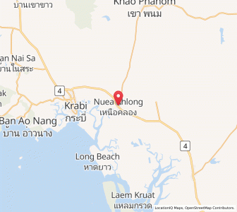 Map of Nuea Khlong, Krabi