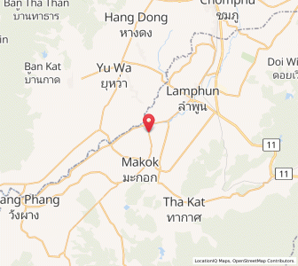 Map of Pa Sang, Lamphun