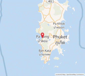 Map of Patong, Phuket
