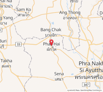 Map of Phak Hai, Phra Nakhon Si Ayutthaya