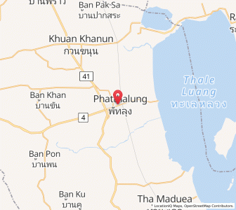 Map of Phatthalung, Phatthalung