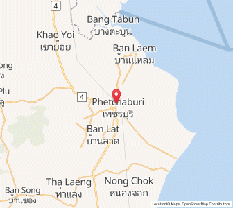 Map of Phetchaburi, Phetchaburi