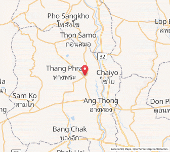 Map of Pho Thong, Ang Thong