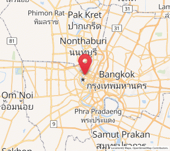 Map of Phra Nakhon, Bangkok